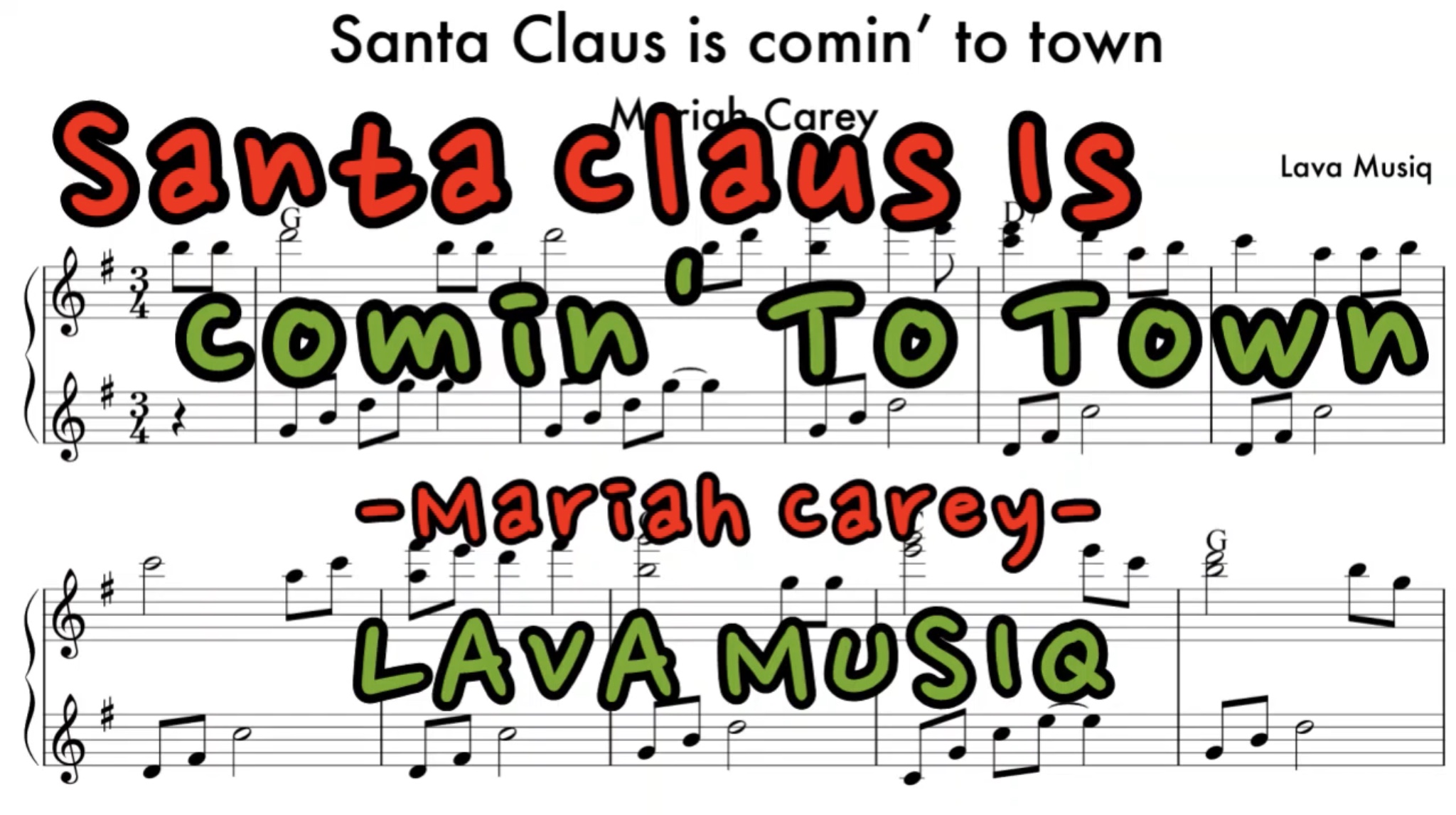 Paroles De Mariah Carey Santa Claus Is Comin' To Town