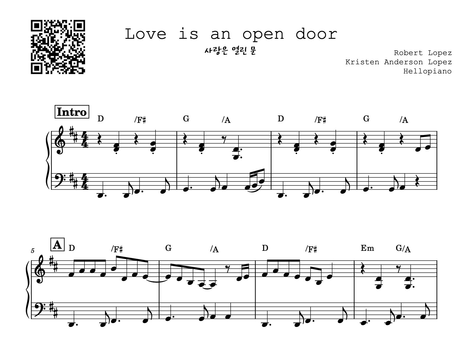  OST Love Is An Open Door By Hellopiano