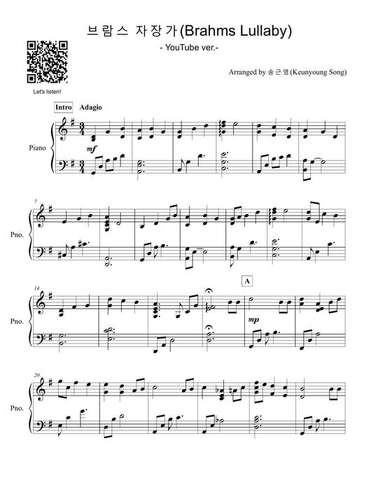 악보 > J. Brahms (브람스) – 자장가 (4집 Sweet Dreams 수록곡) By 피아니스트 송근영” style=”width:100%”><figcaption>악보 > J. Brahms (브람스) – 자장가 (4집 Sweet Dreams 수록곡) By 피아니스트 송근영</figcaption></figure>
</div>
<hr>
<ul>
<li><span>Image source: m.blog.naver.com</span></li>
<li><span>Views: 35702</span></li>
<li><span>Publish date: 15 hours ago</span></li>
<li><span>Downloads: 108620</span></li>
<li><span>Likes: 8193</span></li>
<li><span>Dislikes: 6</span></li>
</ul>
<div>
<figure><img src=