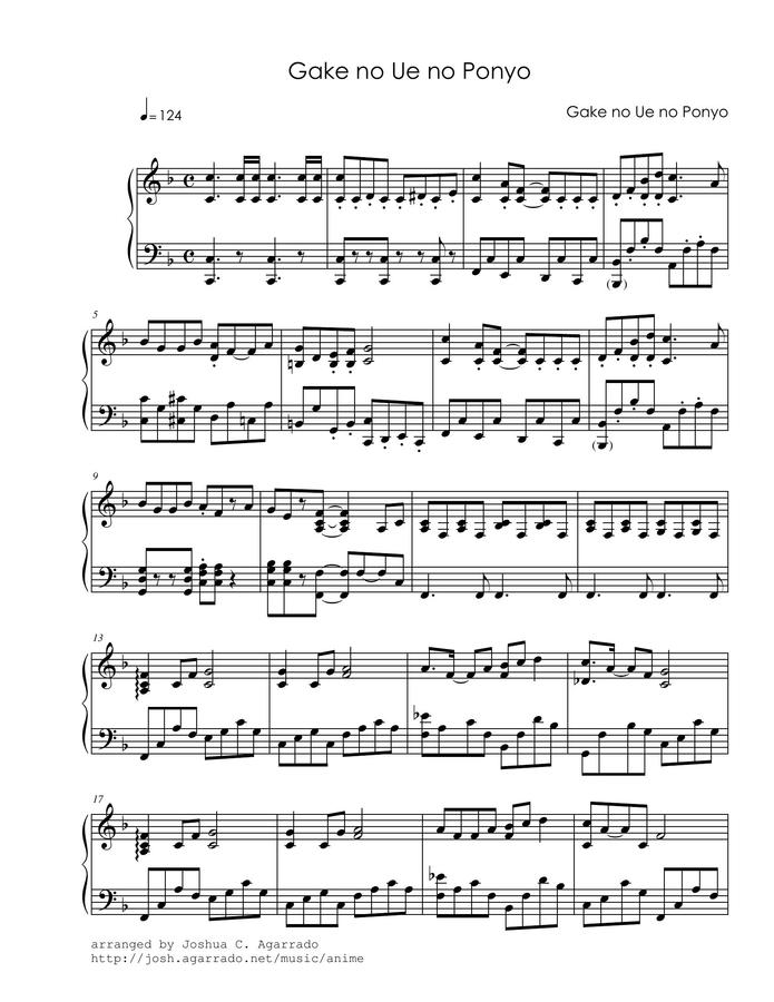 벼랑 위의 포뇨 OST - 崖の上のポニョ (벼랑 위의 포뇨) by Agarrado0