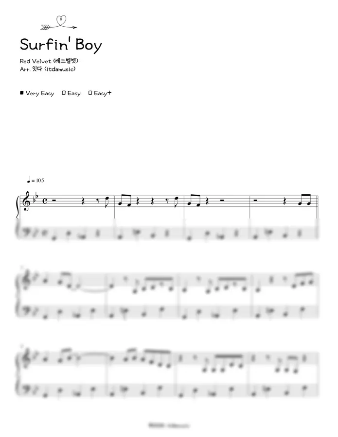 레드벨벳 - Surfin' Boy (Very Easy) by 잇다