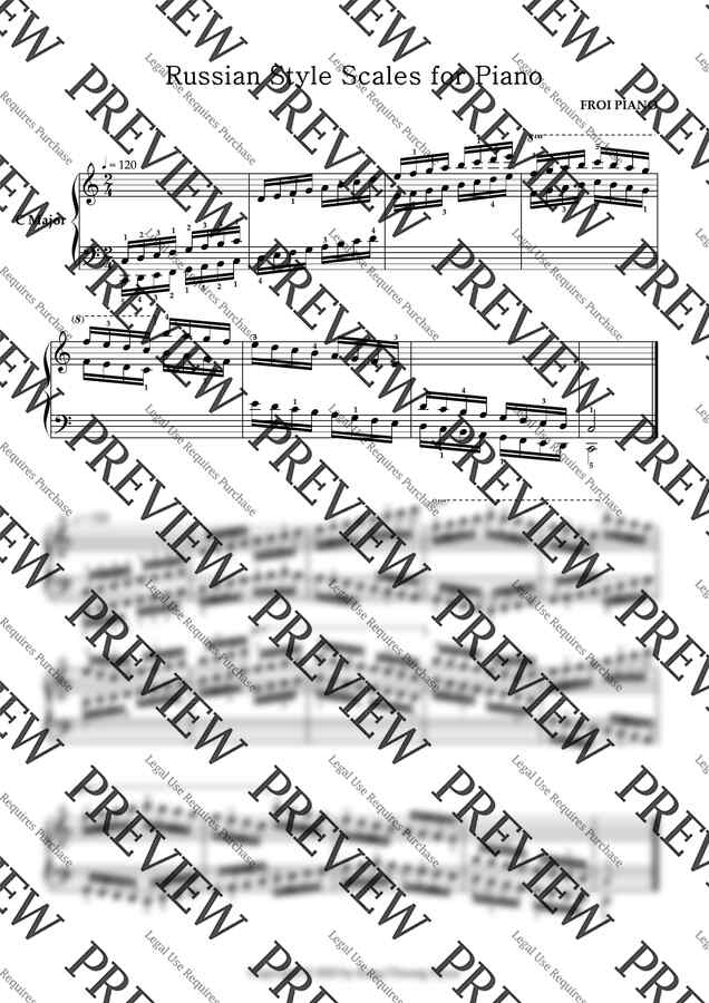 프로이 피아노 - 러시안 스케일 12키 by 강충현1