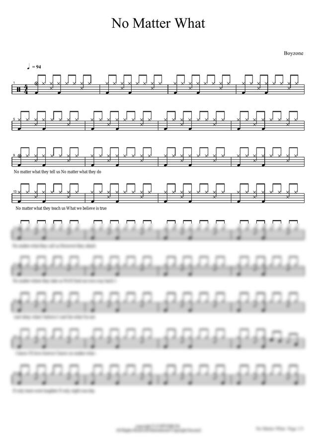 악보 > Boyzone No Matter What”></p>
<p>악보 > Boyzone No Matter What by 카피드럼</p>
<p></center></br></p>
<p><center><img decoding=