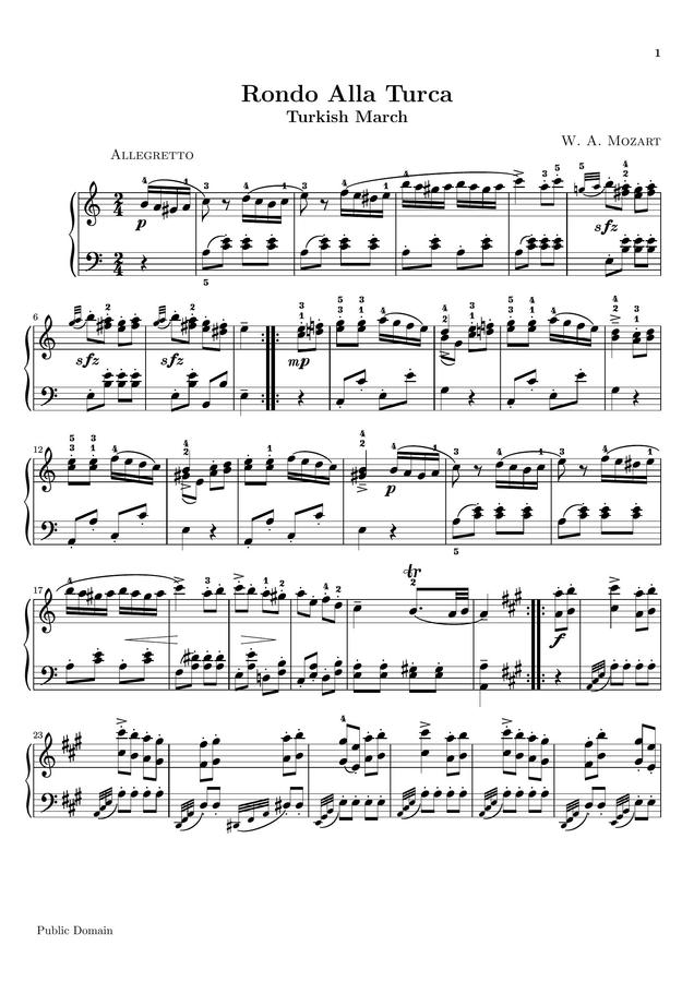 W.A.Mozart (모차르트) - Piano Sonata No.11 ‘Alla Turkischer Marsch’ (터키 행진곡)