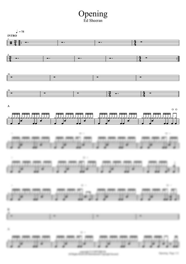 Ed Sheeran - Opening by COPYDRUM0