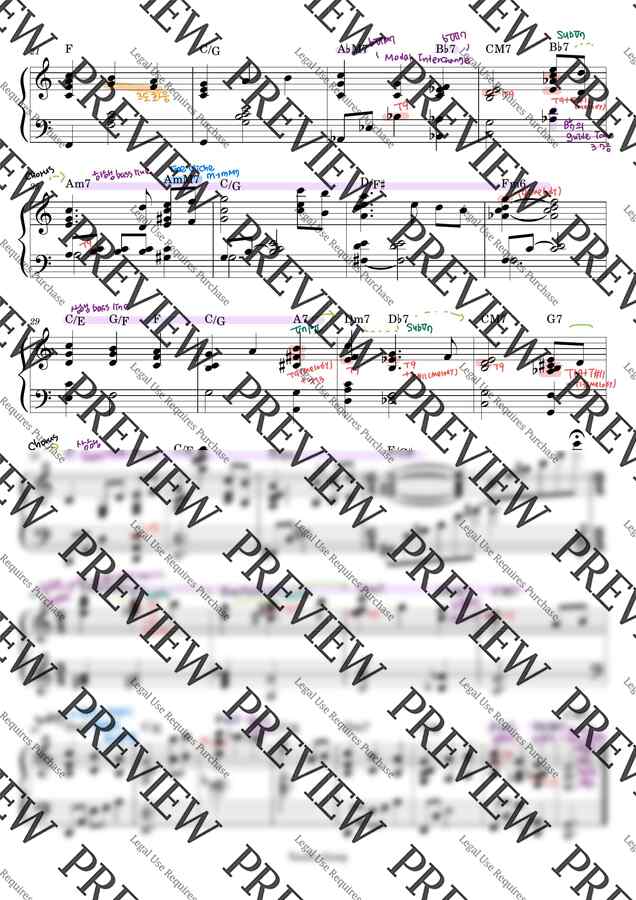 악보 > 찬송가 123장 - 저 들 밖에 한밤중에 (분석O+X) (리하모니 ver.) | UZZINPIANO