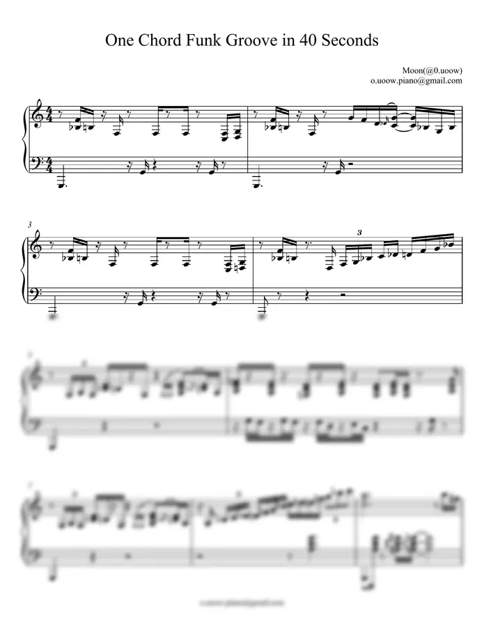 Moon - One Chord Funk Groove in 40 Seconds