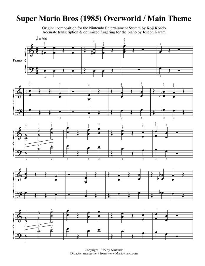 슈퍼마리오 OST - Mario Theme