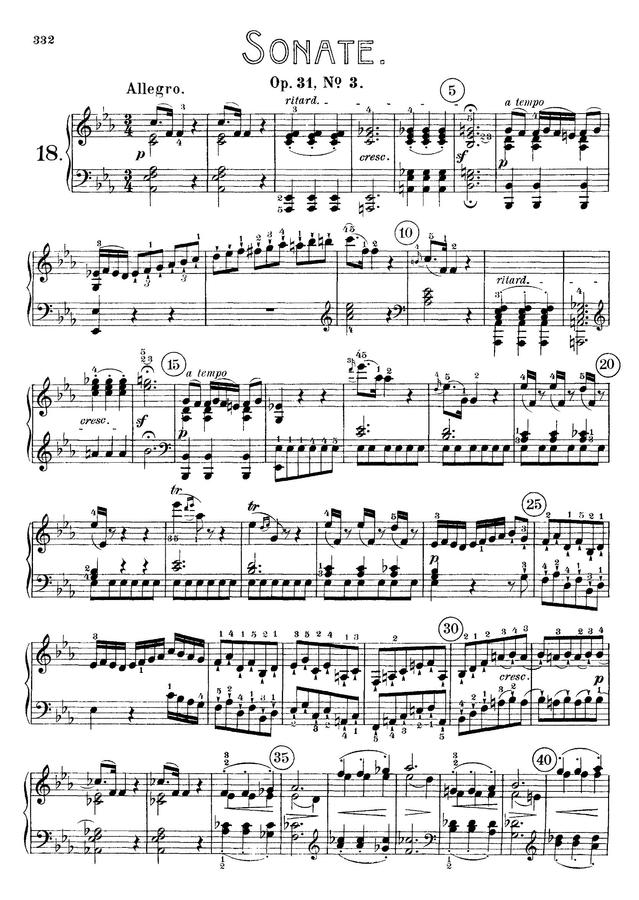 L.V.Beethoven (베토벤) - Piano Sonata No.18