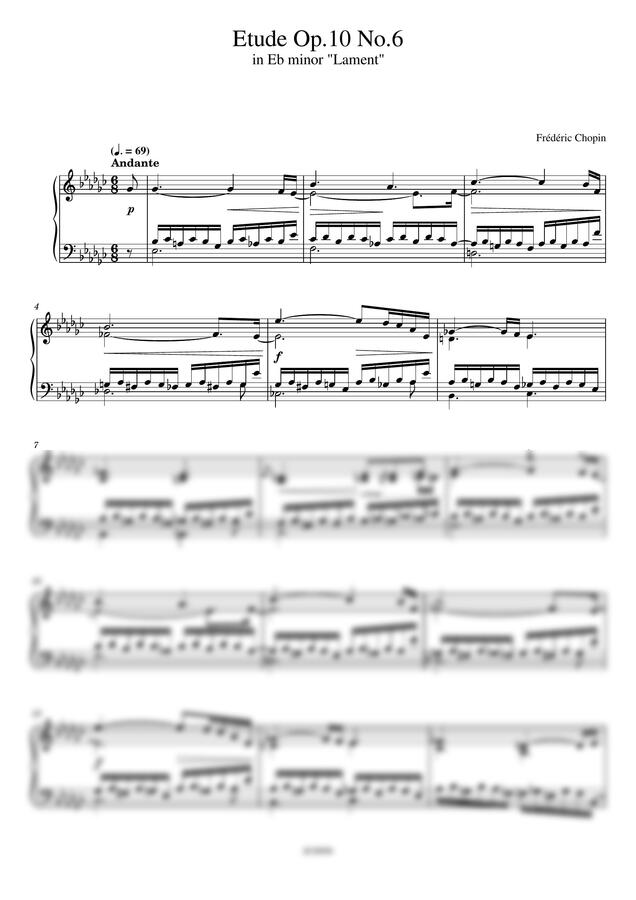 F. Chopin (쇼팽) - Etude Op.10 No.6 (에튀드 6번) by JUNPIN0