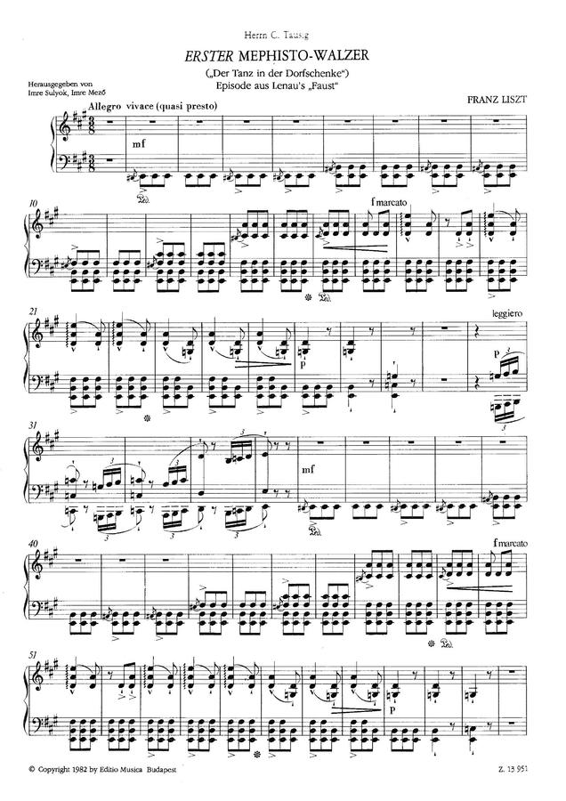 F. Liszt (리스트) - Mephisto Waltz No.1 (메피스토 왈츠)0
