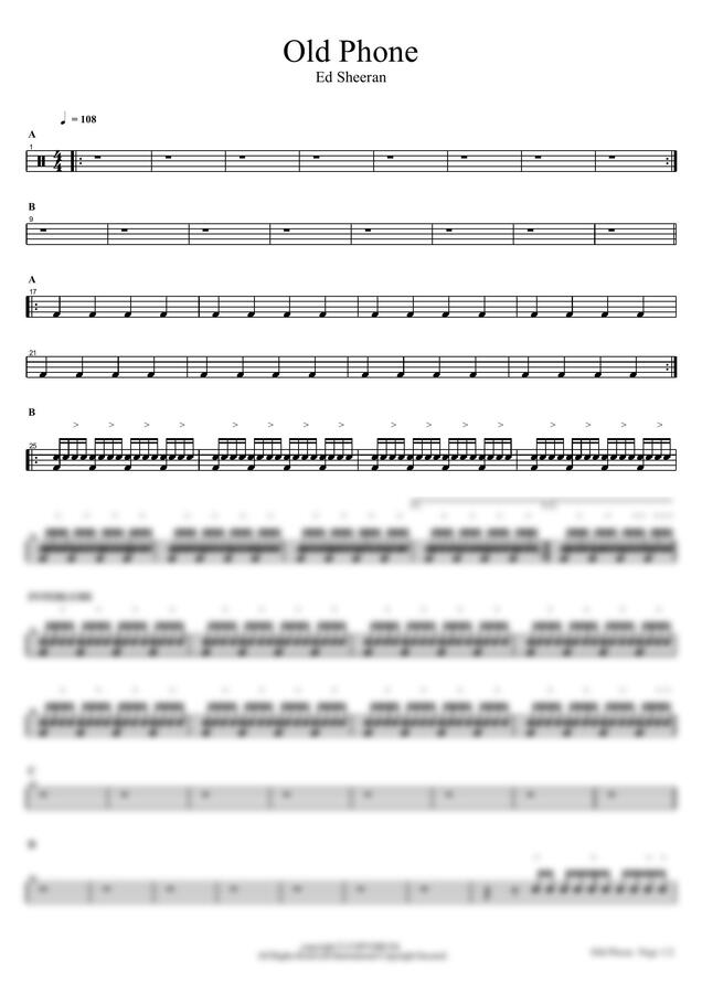 Ed Sheeran - Old Phone by COPYDRUM0