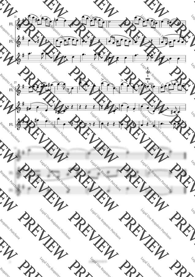 바로크 앤 블루-[플루트 앙상블][성인 취미 연주곡][재즈 스타일]1