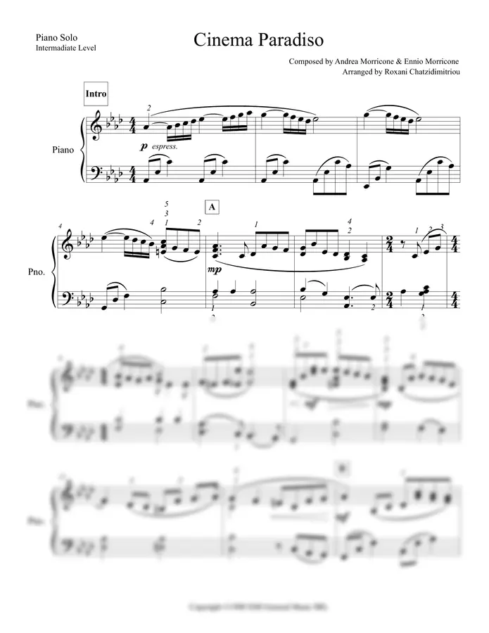 Composed by Andrea Morricone & Εnnio Morricone - Cinema Paradiso