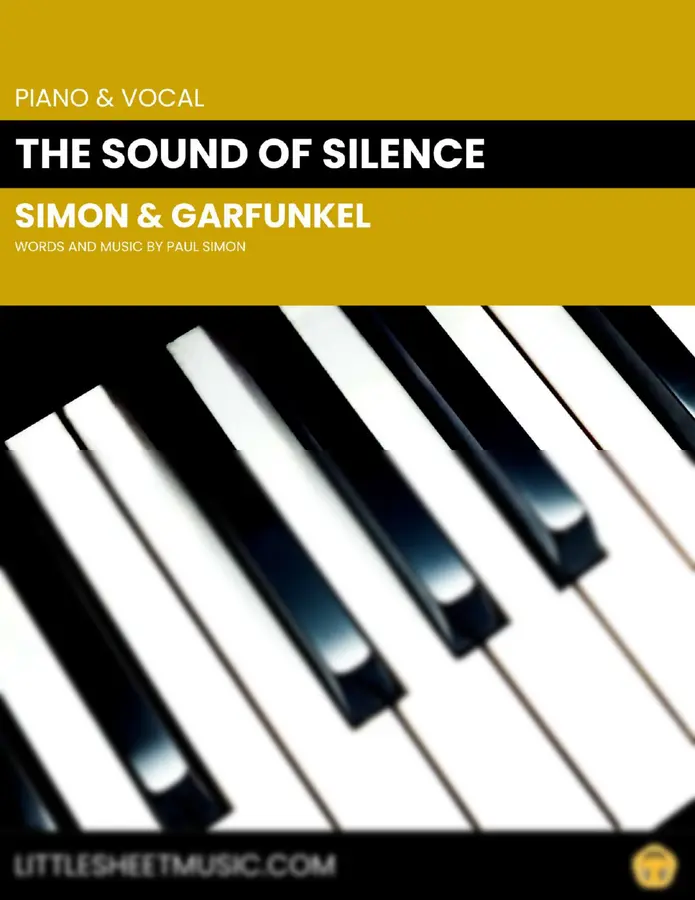 Simon & Garfunkel - The Sound Of Silence (Piano & Vocal)