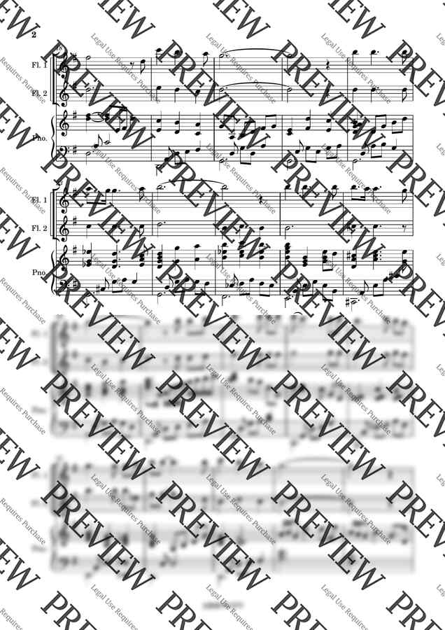 누군가 널 위해 기도하네-[플루트 1,2][피아노][플루트 특송]1