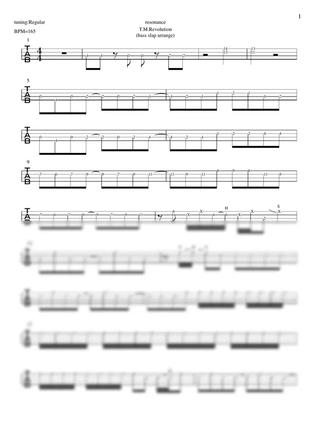 T.M.Revolution - resonance(tuning:Regular) (SOUL EATER op)