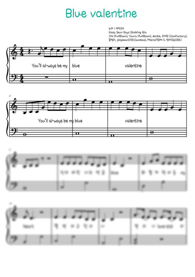 NMIXX - blue valentine (체르니100 수준) by Kass, Sevn Dayz, Stalking Gia0