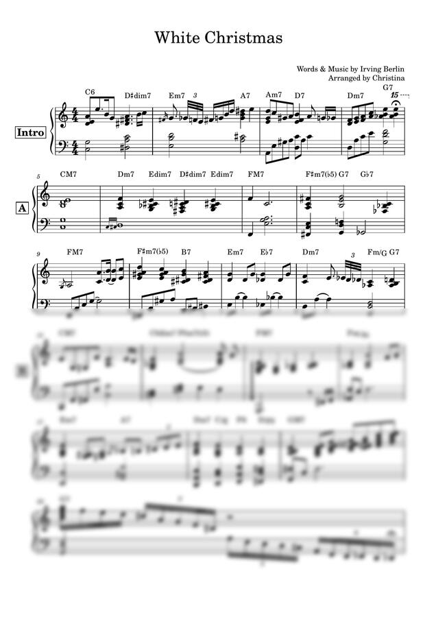 Irving Berlin - White Christmas(화이트 크리스마스) (재즈 발라드 ver) by Christina0