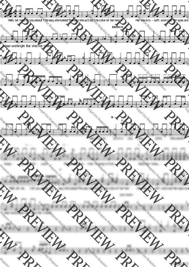 악보 > Santana - She`s Not There by 카피드럼