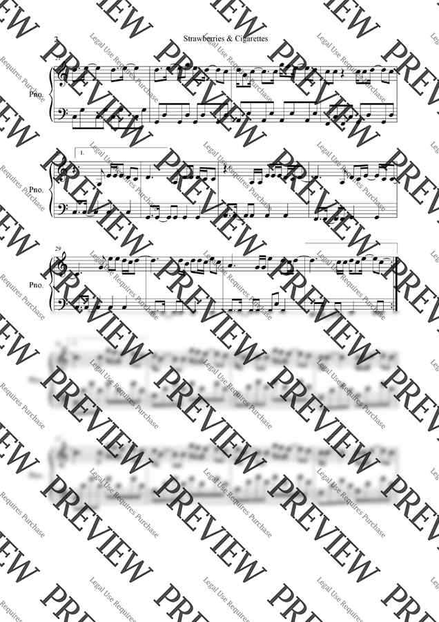 Troye Sivan - Strawberries & Cigarettes (343번째 악보) by 프리스타일피아노맨1