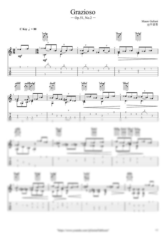 M. Giuliani - Grazioso(Op.51, No.2) by 우클통0