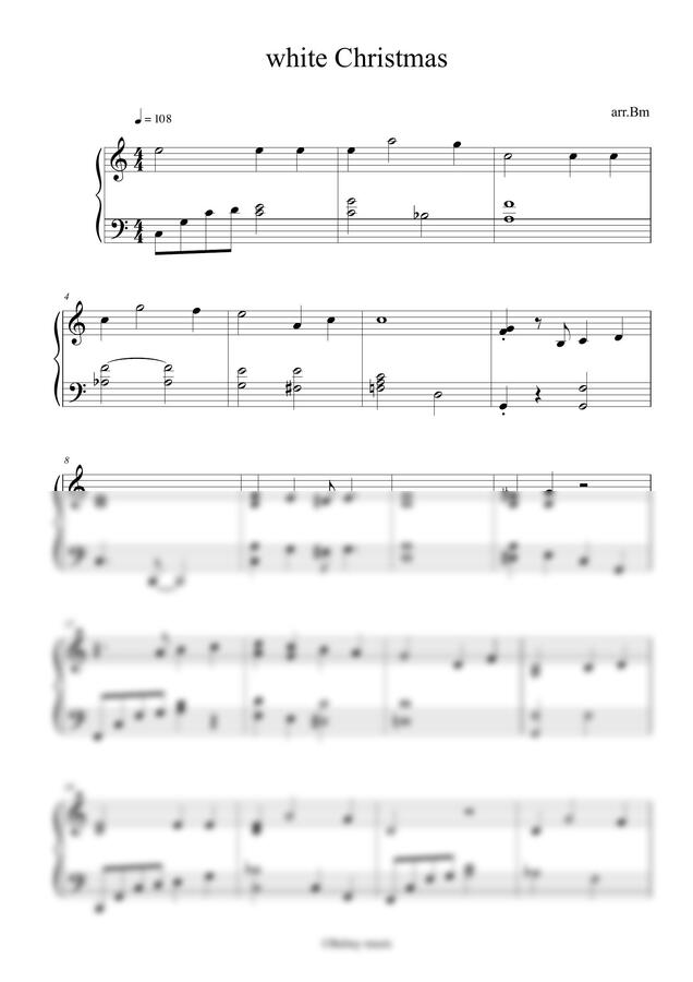 악보 > Bing Crosby White Christmas