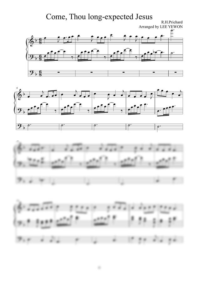 R.H.Prichard - 오랫동안 기다리던 (Come, Thoue long-expected Jesus)