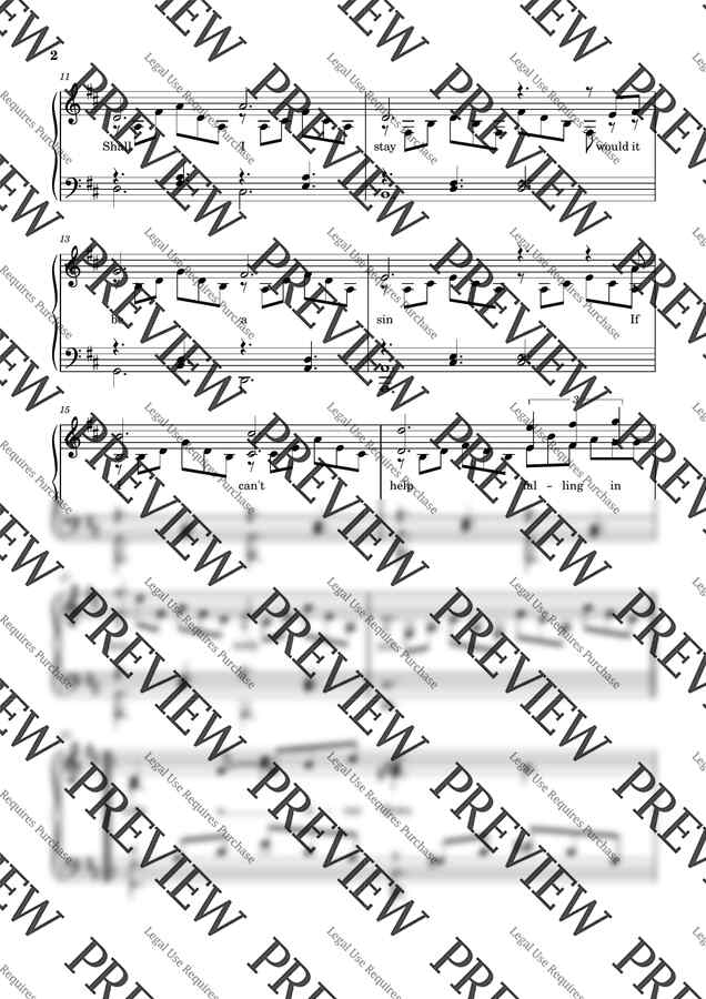 Elvis Presley - Can't Help Falling in Love by K Piano Music1