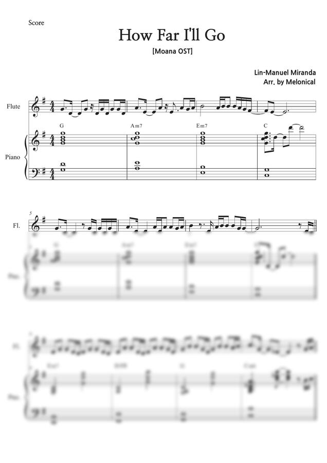 모아나 OST - How Far I'll Go (Ensemble) by 멜로니컬0