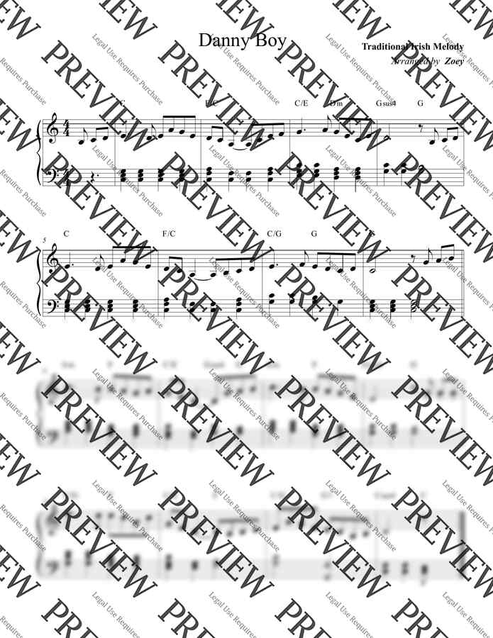 Traditional Irish Melody Danny Boy By Zoey traditional-irish-melody-danny-boy-by-zoey