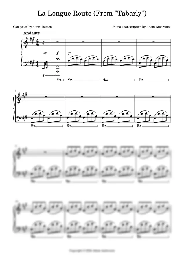 Yann Tiersen - La Longue Route (From "Tabarly")