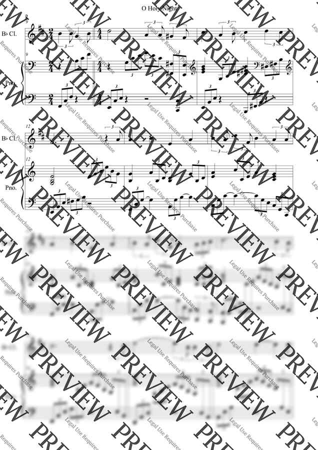 Adolphe Adam - 거룩한 밤 O Holy Night(Bb 클라리넷 &amp; 피아노) by 김경진1