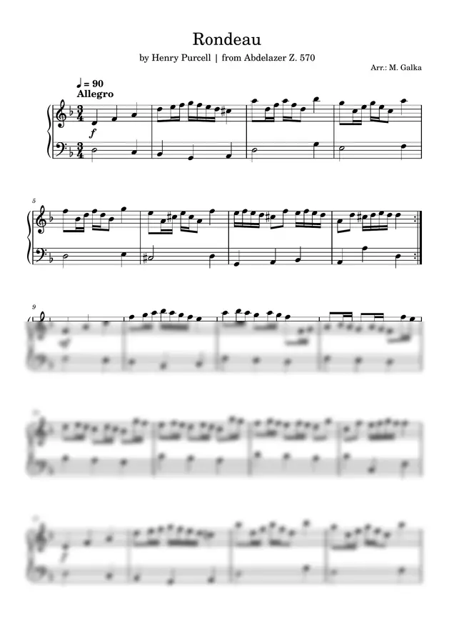 Henry Purcell - Rondeau ((from Abdelazer))