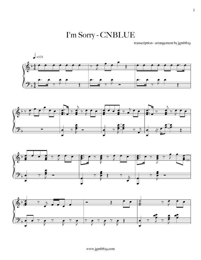 씨엔블루 - I'm sorry