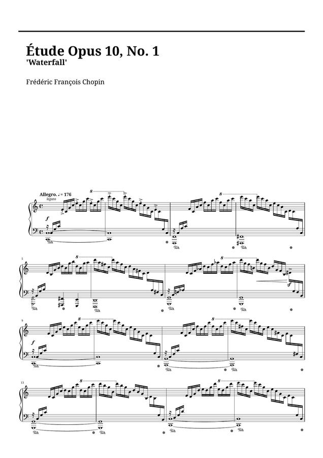 F. Chopin (쇼팽) - Etude Op.10 No.1 (승리)0