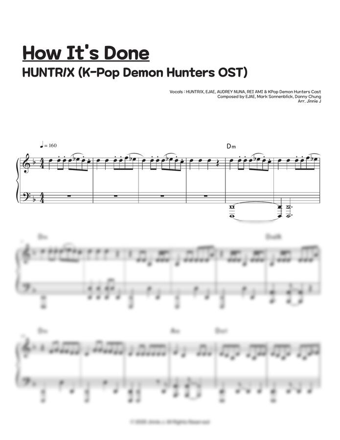 HUNTRIX (헌트릭스) - How It's Done (KPop Demon Hunters OST)(케이팝 데몬 헌터스) by Jinnie J0