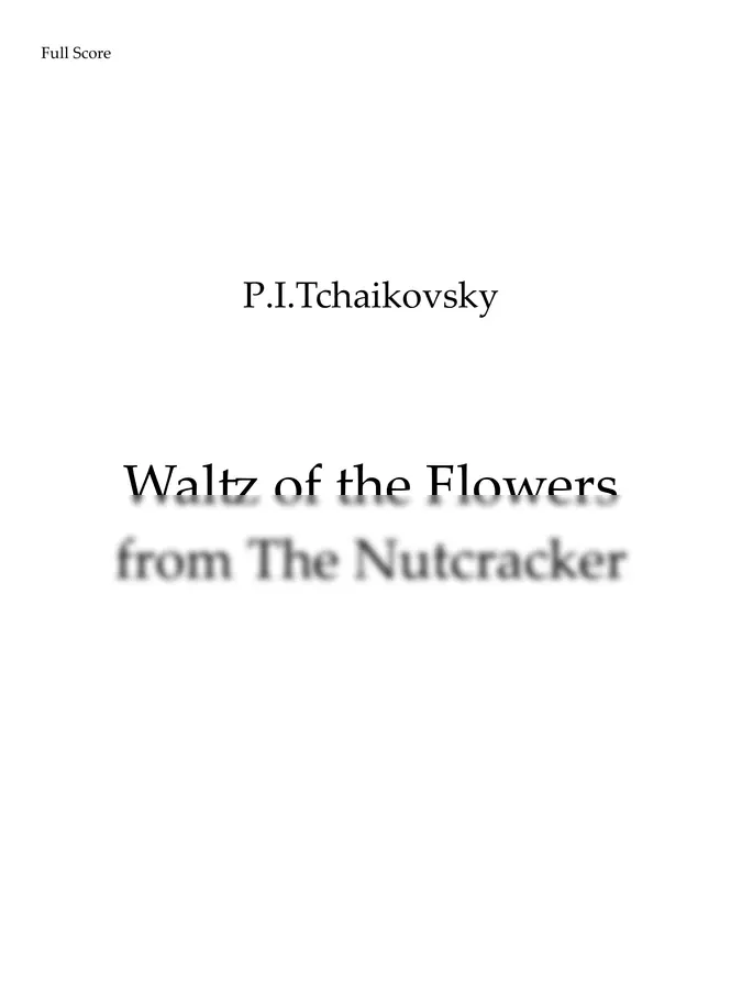 P.I.Tchaikovsky Arranged by Kittipith Kaivikai - Waltz of the Flowers from The Nutcracker Op.71