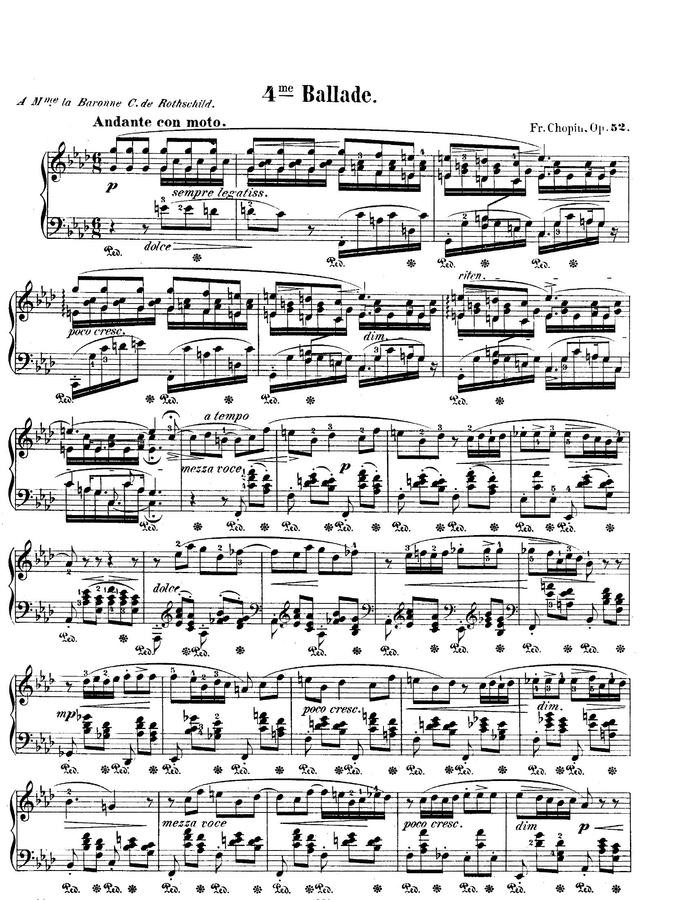 F. Chopin (쇼팽) - Ballade No.4 In F minor (발라드 4번)0