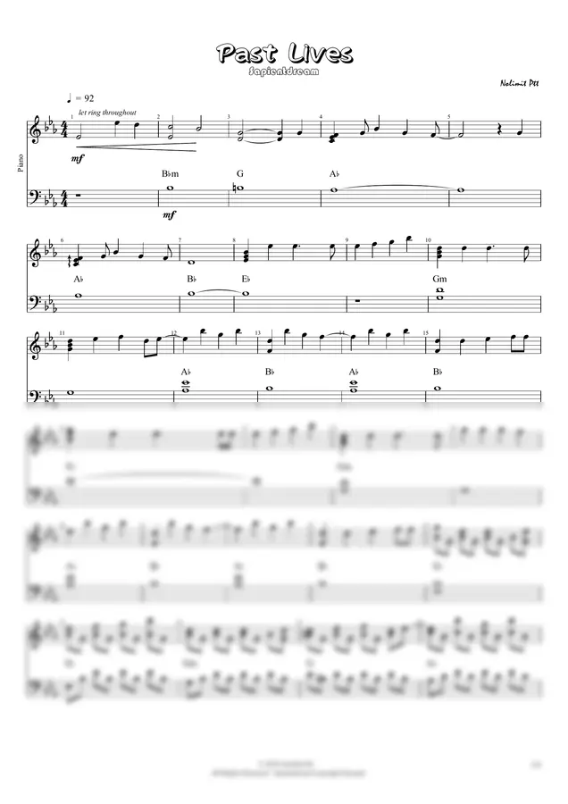Sapientdream - Past Lives (Piano)