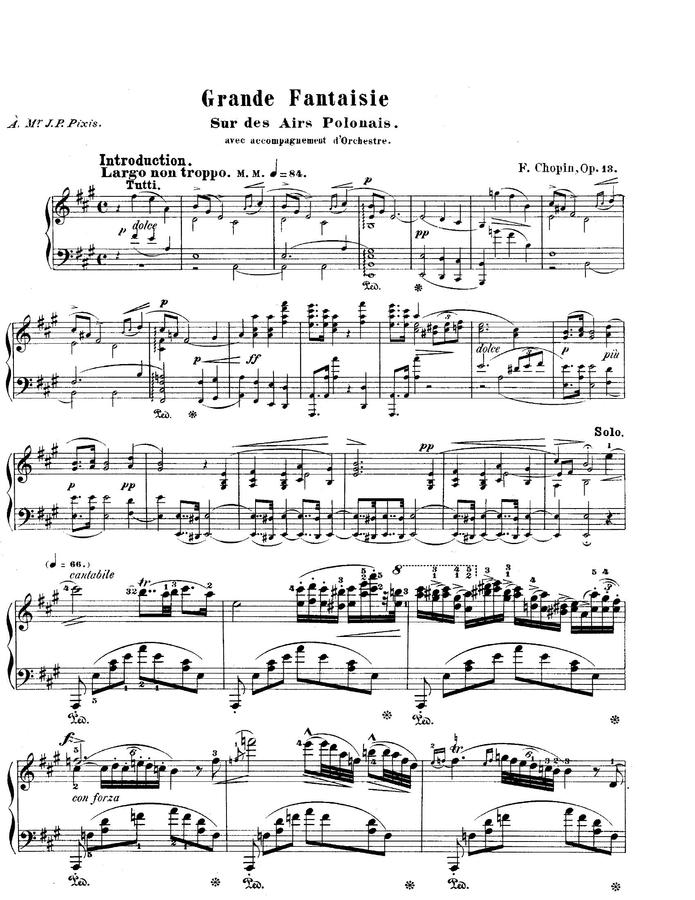 F. Chopin (쇼팽) - Fantasia on Polish Airs Op.13 (폴란드 민요에 의한 대 환상곡)0