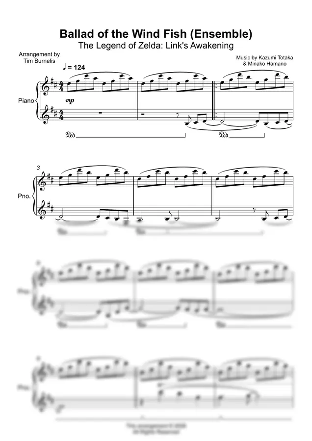 The Legend of Zelda: Link's Awakening - Ballad of the Wind Fish (Ensemble)