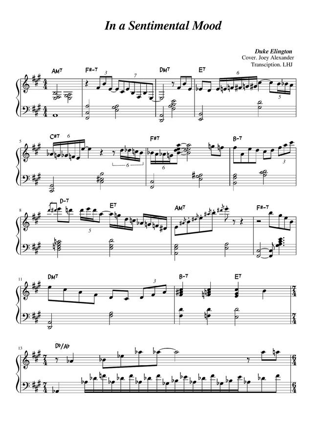 Joey Alexander - In a Sentimental Mood