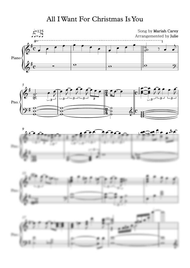 Mariah Carey - All I Want For Christmas Is You by Julie0