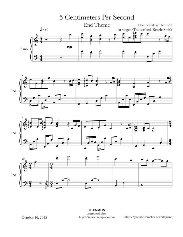 초속 5cm - End Theme