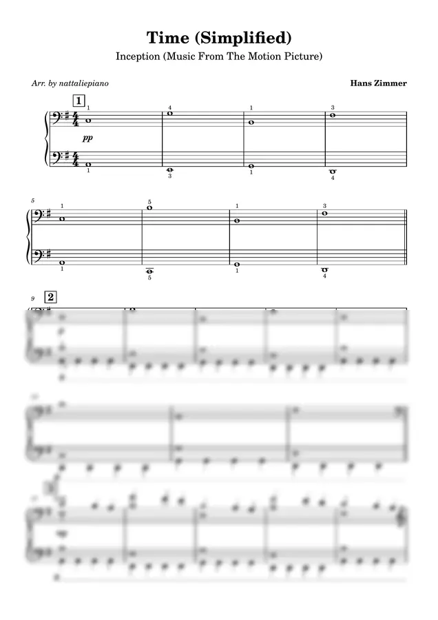 Hans Zimmer - Time (Simple)