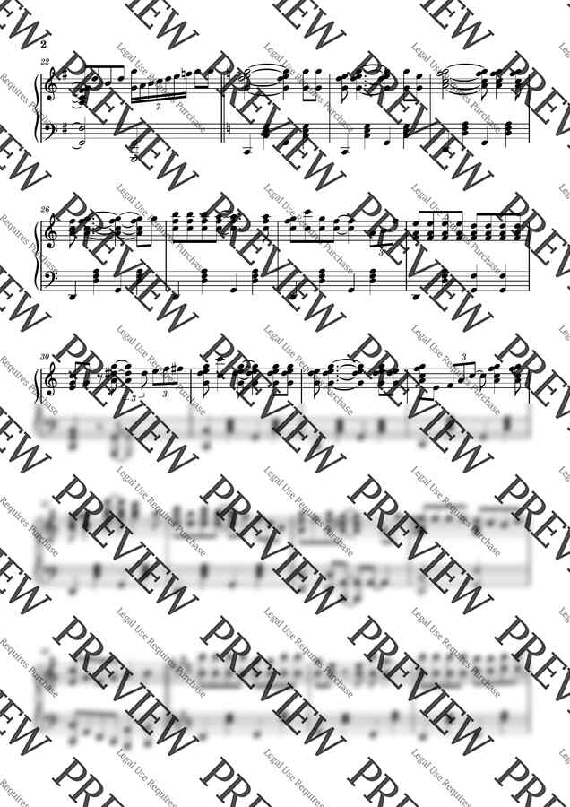 Michael Buble - Winter Wonderland (고급 악보) by My Favorite Piano1