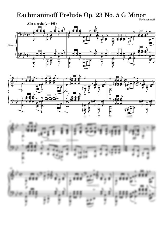 S.Rachmaninoff - Prelude Op.23 No.5 in g minor0