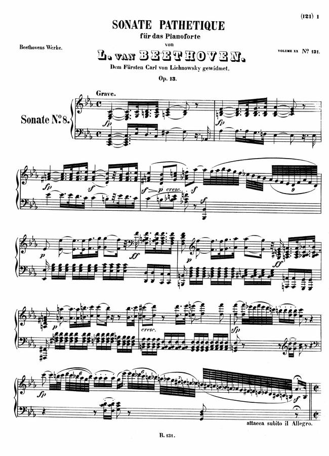 L.V.Beethoven (베토벤) - Piano Sonata No.8 (비창 소나타)