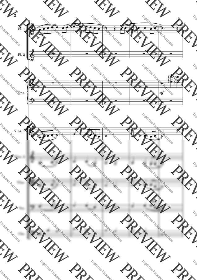 하나님은 너를 지키시는 자-[플루트][바이올린][비올라][첼로][피아노][특송악보]1